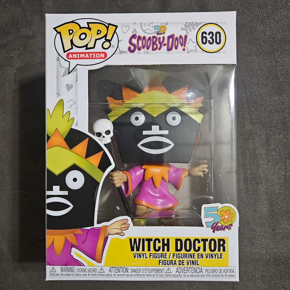Funko Pop Scooby-Doo 50 Years Witch Doctor 630 Vinyl Figure Animation New